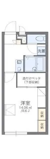 レオパレスケイティ【2階】の間取り