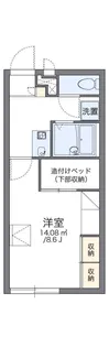 レオパレスLIGHTHILLⅠ【205号室】の間取り