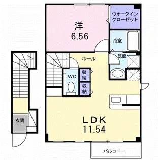 プロスパー六番館【2階】の間取り