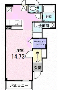 プロスパー六番館【1階】の間取り