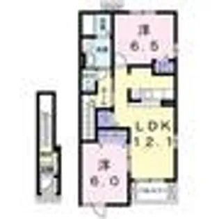 モンターナ アルタB【2階】の間取り