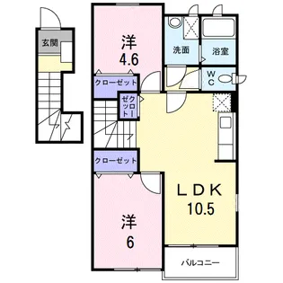 セイバリーヒルズ希みが丘【2階】の間取り