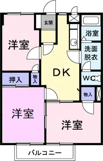 メゾンソレイユ【2階】の間取り