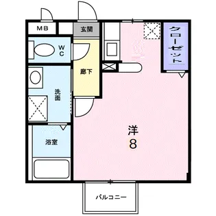 フォンティーヌ【2階】の間取り
