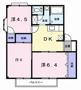 エクセレントハイツⅡ【2階】の間取り