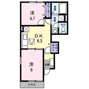 ヴィオラ・カーサ A【1階】の間取り