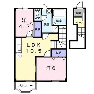 ストロベリー大保【2階】の間取り