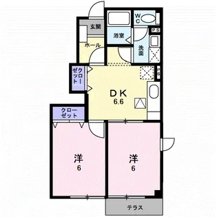 ペズィーブル【1階】の間取り
