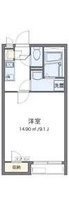 クレイノカサブランカ壱番館【206号室】の間取り