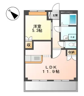 レジデンス絆【103号室】の間取り