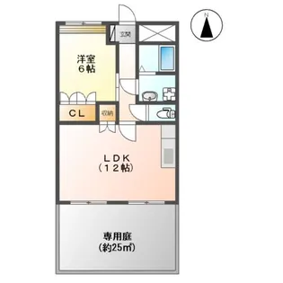 グリーン ラティール【1階】の間取り