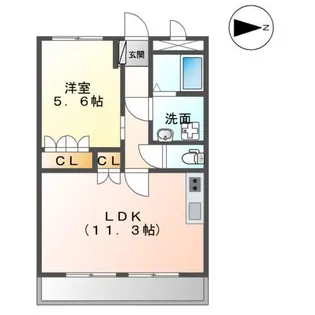 メゾンドコンフォース Ⅰ【1階】の間取り