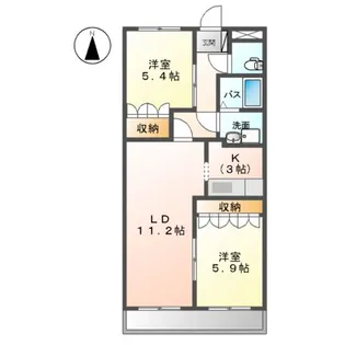 ローズマリーⅠ【1階】の間取り
