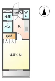 シャルドネ弥生が丘【205号室】の間取り