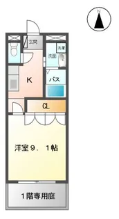 ベルファスト伯爵館【105号室】の間取り
