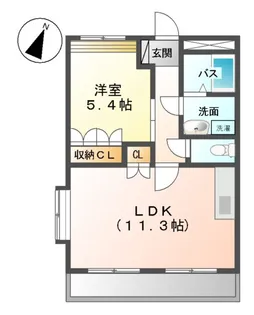 VIENTOⅠ【205号室】の間取り