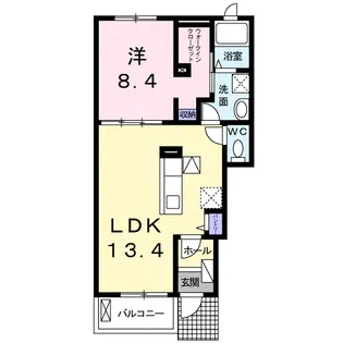 アルモニー Ⅱ【1階】の間取り
