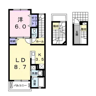 BrunoⅣ【3階】の間取り