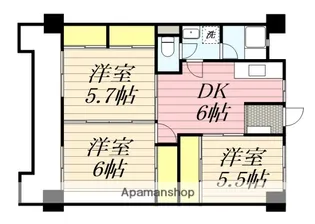 プレアール荒木【5階】の間取り