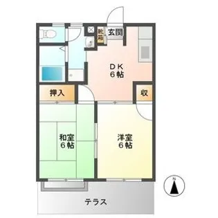 プランドゥ鳥栖I【103号室】の間取り