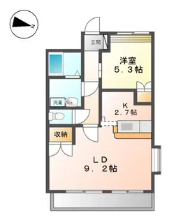 グレイスヴィラ【201号室】の間取り