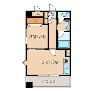 E.POPULAR【9階】の間取り