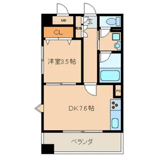 E.POPULAR【4階】の間取り