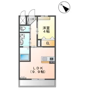 ソラーレ基山【102号室】の間取り
