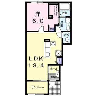 プルプァ・ドルフⅡ【1階】の間取り