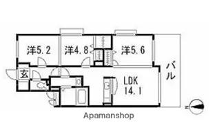 ラ・ビオラ【2階】の間取り