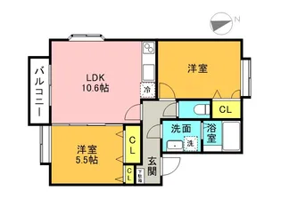 サンスクエア大崎【2階】の間取り