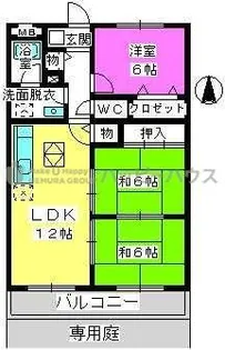 サンハイツ公園通り【1階】の間取り