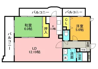 フルール98【5階】の間取り