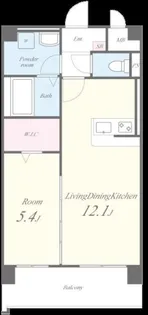 カサグランデ本町【0103号室】の間取り