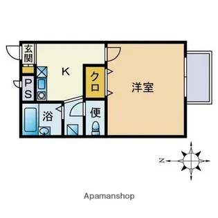 アムールFEVRIER【2階】の間取り