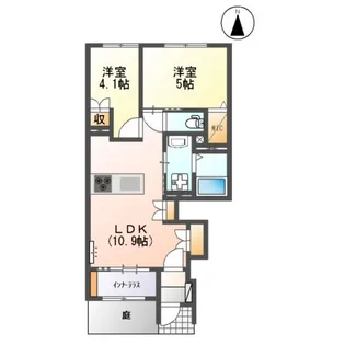 ボンヌール【103号室】の間取り