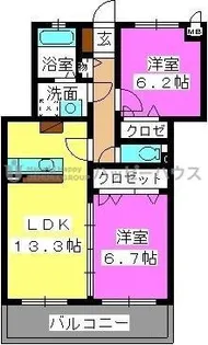 ソレーユ【2階】の間取り