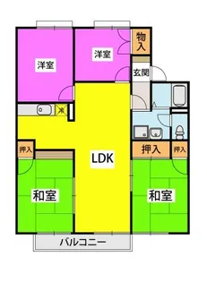 セジュール・ウィング【1階】の間取り