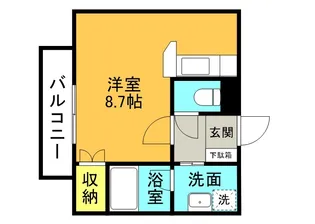 パルメゾン二日市弐番館【1階】の間取り