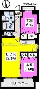 アルカンシェルヴィル【4階】の間取り