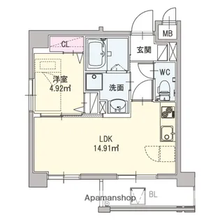 LIFEFIELD JR二日市駅前【6階】の間取り