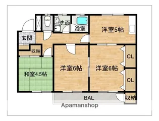 井上マンション【3階】の間取り