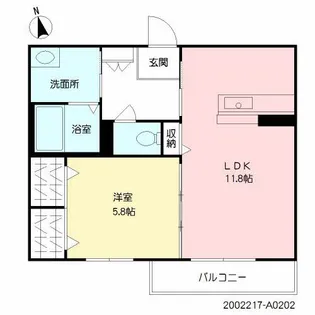 コウジィーコート【2階】の間取り