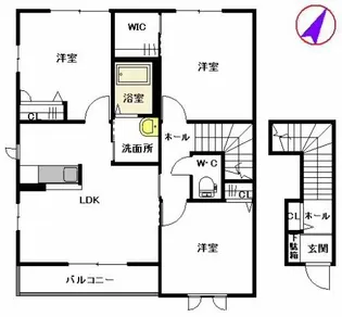 ビューコートM A棟【2階】の間取り