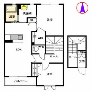 ファインシアコート【2階】の間取り