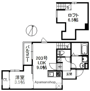 セレーノ博多南【2階】の間取り