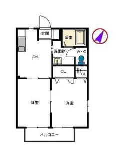 ルミエールハイツ【2階】の間取り