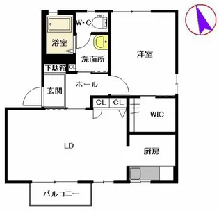 シンシア原田 A棟【2階】の間取り