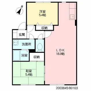 コートビレッジ後藤 B棟【1階】の間取り