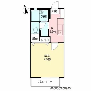 サンクチュアリー久留米Ⅴ【2階】の間取り